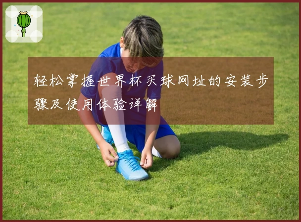 轻松掌握世界杯买球网址的安装步骤及使用体验详解